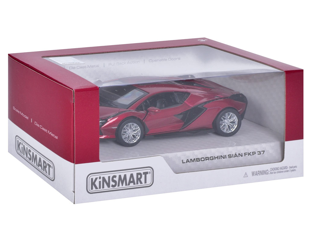 Машинка інерційна металева Lamborghini, KT5452W, 13 см, відчиняються двері, Kinsmart