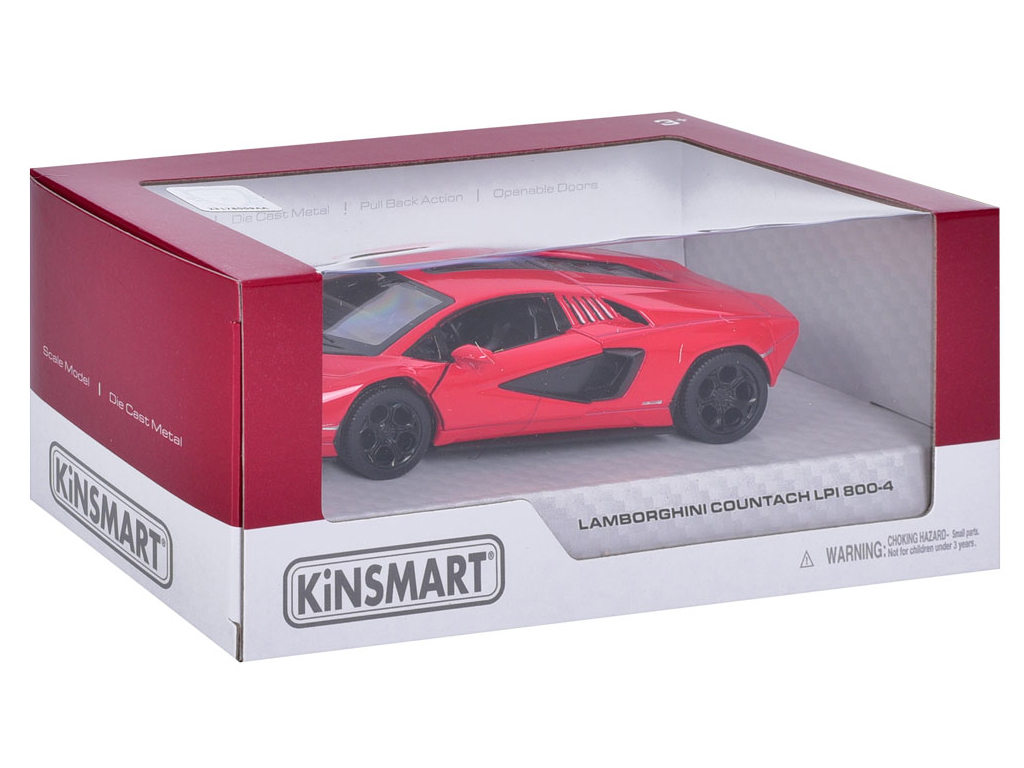 Машинка інерційна металева Lamborghini, KT5452W, 13 см, відчиняються двері, Kinsmart