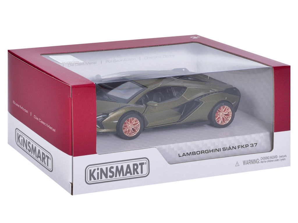 Машинка інерційна металева Lamborghini, KT5452W, 13 см, відчиняються двері, Kinsmart