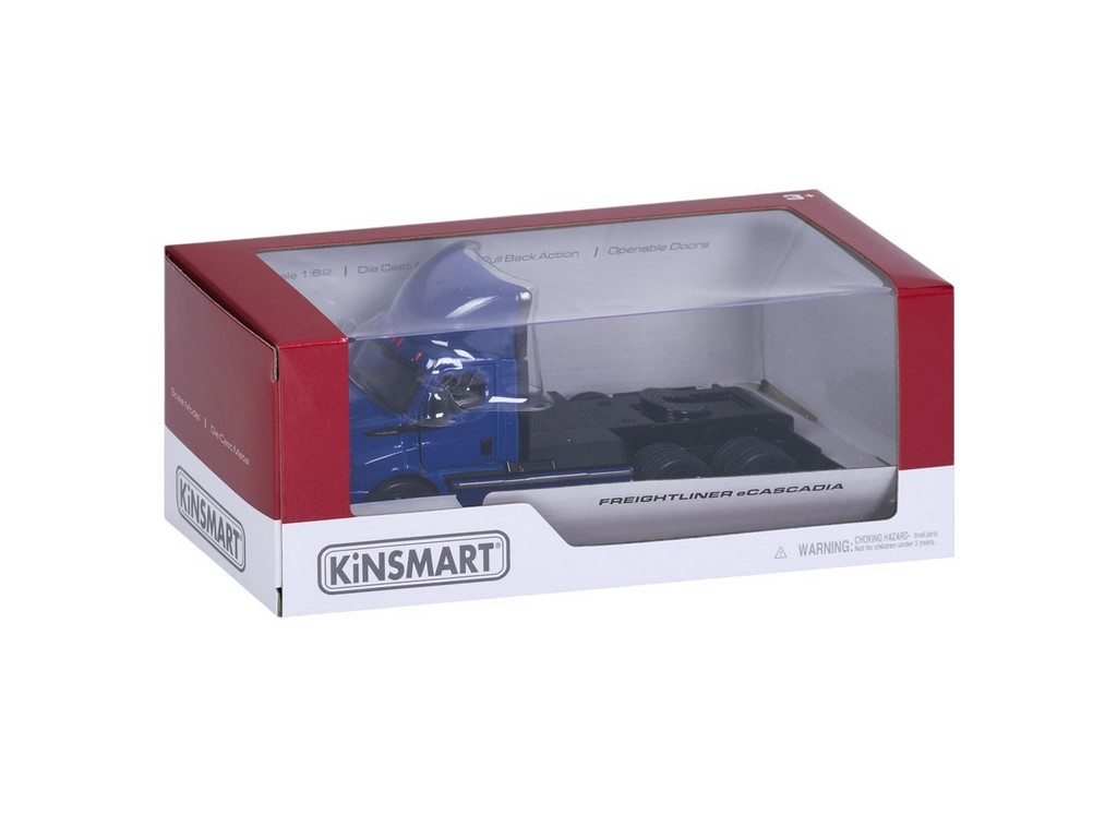 Тягач инерционный 12 см, открывающаяся дверь, 4 цвета, Kinsmart KT5466W