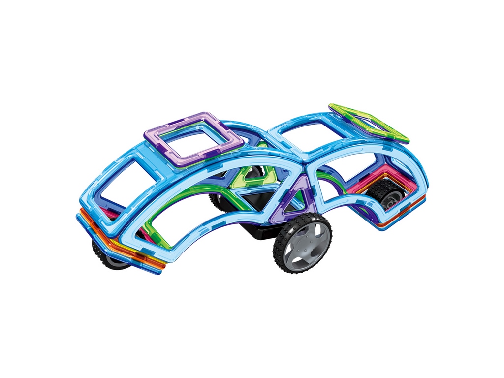 Конструктор магнітний Транспорт. Limo Toy LT3003. 87 деталей