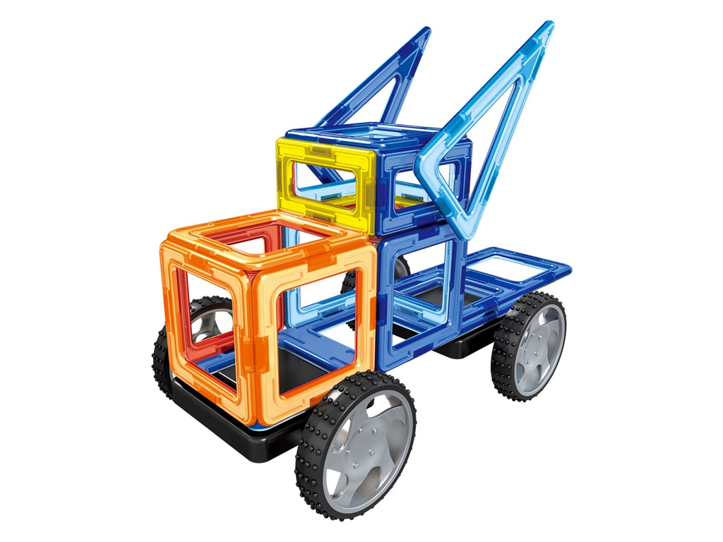 Конструктор магнітний Транспорт. Limo Toy LT3003. 87 деталей