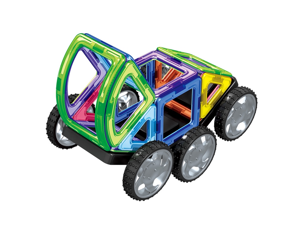Конструктор магнітний Транспорт. Limo Toy LT3003. 87 деталей