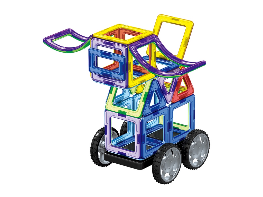 Конструктор магнітний Транспорт. Limo Toy LT3003. 87 деталей