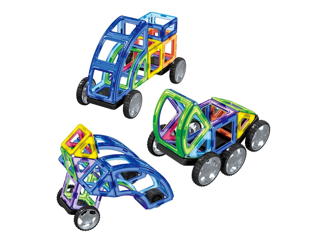 Конструктор магнітний Транспорт. Limo Toy LT3003. 87 деталей