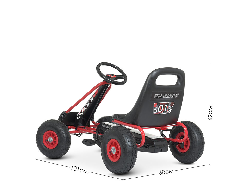 Карт залізний педальний. Bambi kart M 0645(2)-3