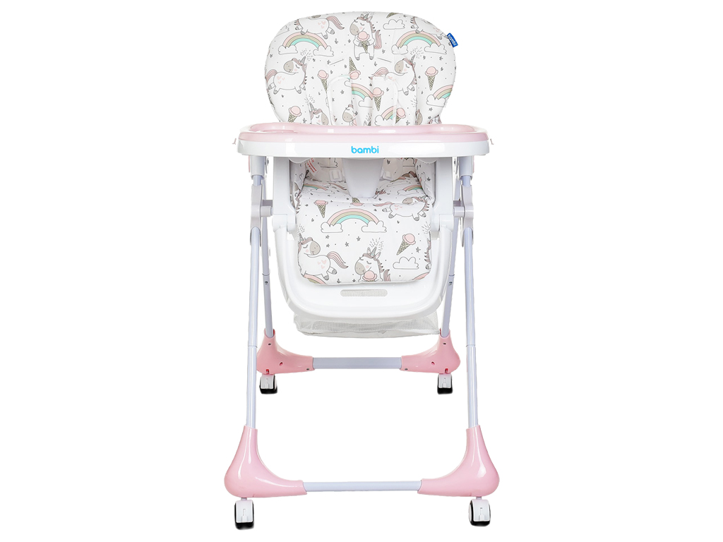 Стульчик для кормления. Bambi M 3233 Unicorn Pink