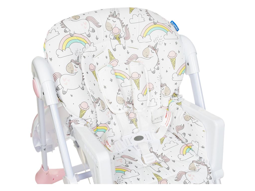 Стульчик для кормления. Bambi M 3233 Unicorn Pink