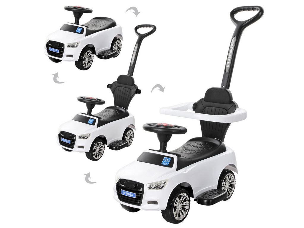 Каталка-толокар з батьківською ручкою 2в1. Bambi M 3503A-1