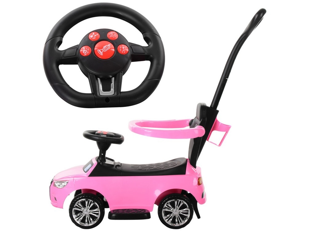 Каталка-толокар з батьківською ручкою 2в1. Bambi M 3503A-8