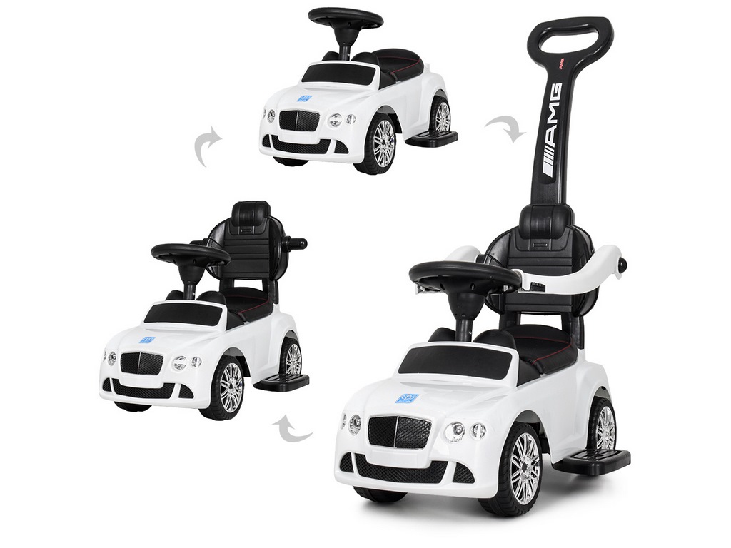 Каталка-толокар з батьківською ручкою 2в1. Bambi M 3901L-1