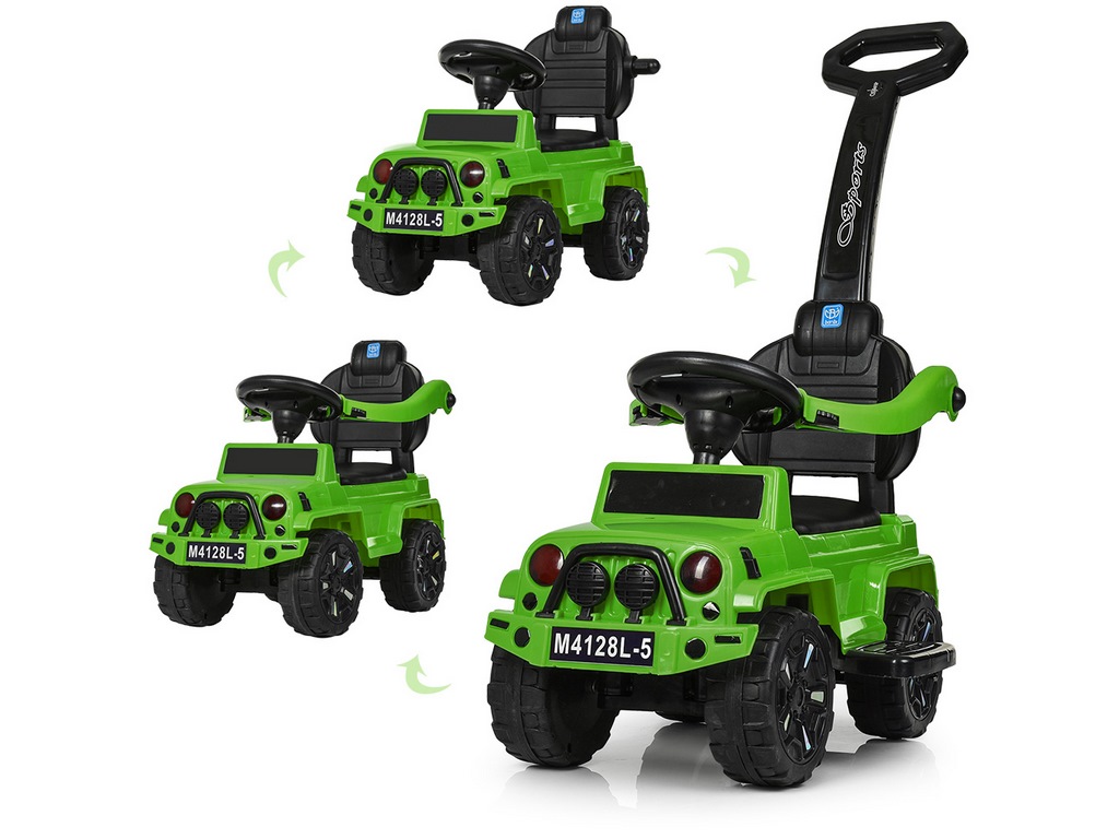 Каталка-толокар із батьківською ручкою 2в1. Bambi M 4128L-5