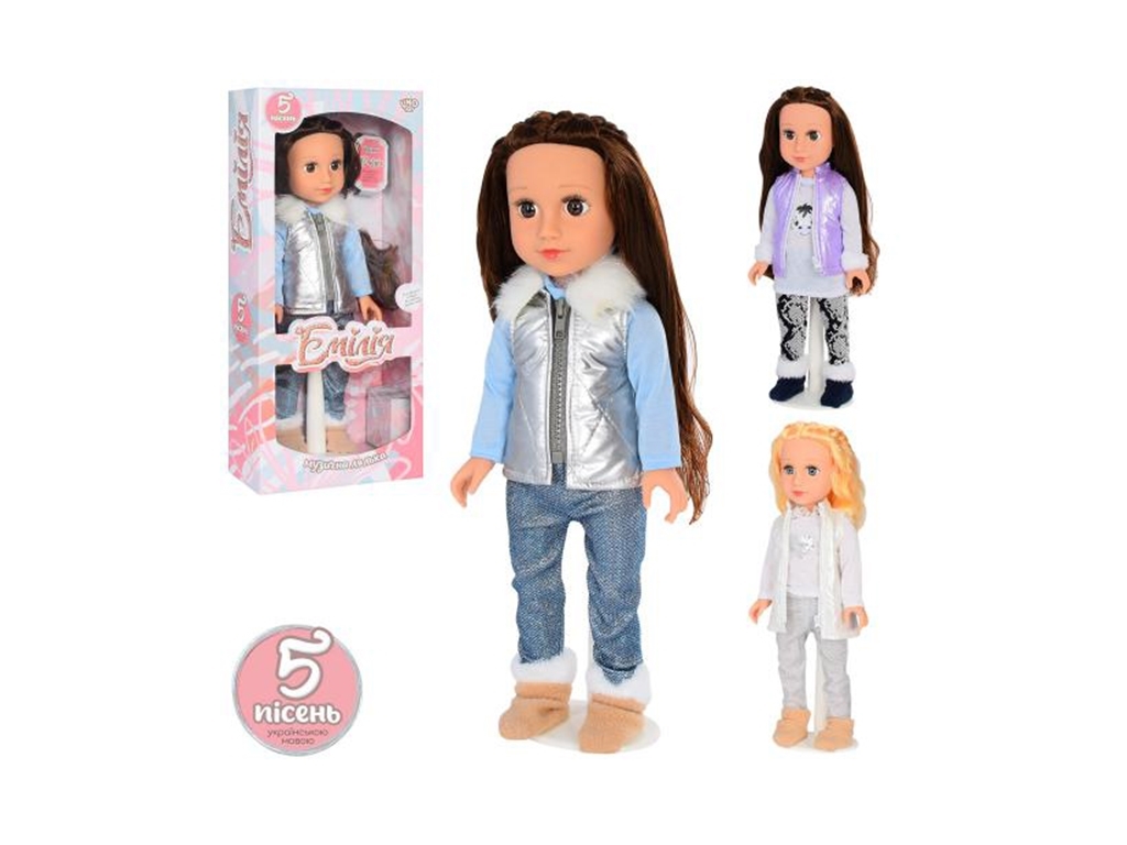 Лялька музична Limo Toy M4730 UA, 43 см, говорить українською, з підставкою