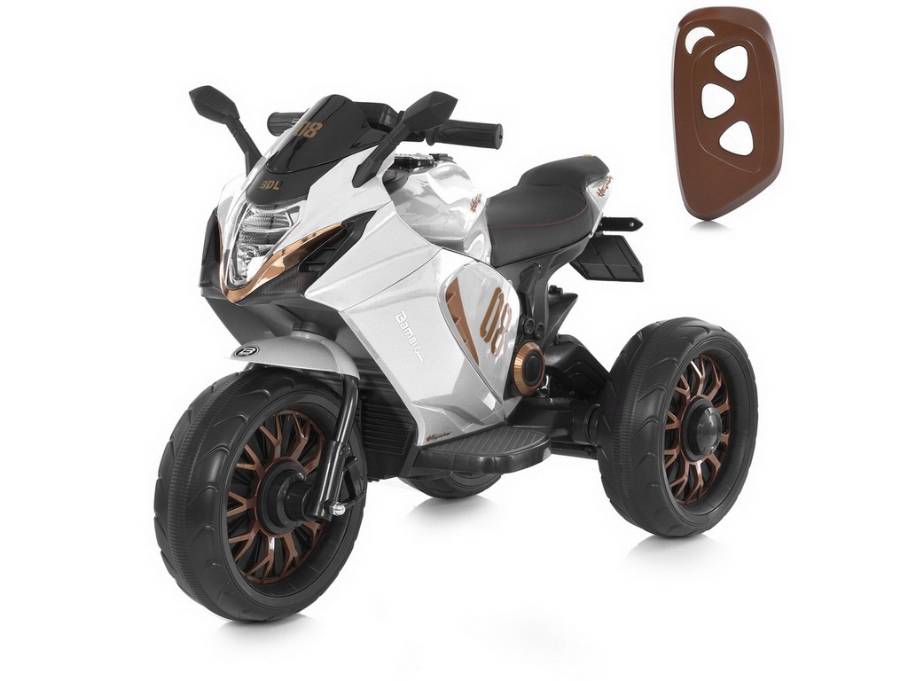 Електромотоцикл Bambi Racer M 5050ELR-1, 2х25W, 1х12V/9AH, MP3, USB, EVA колеса
