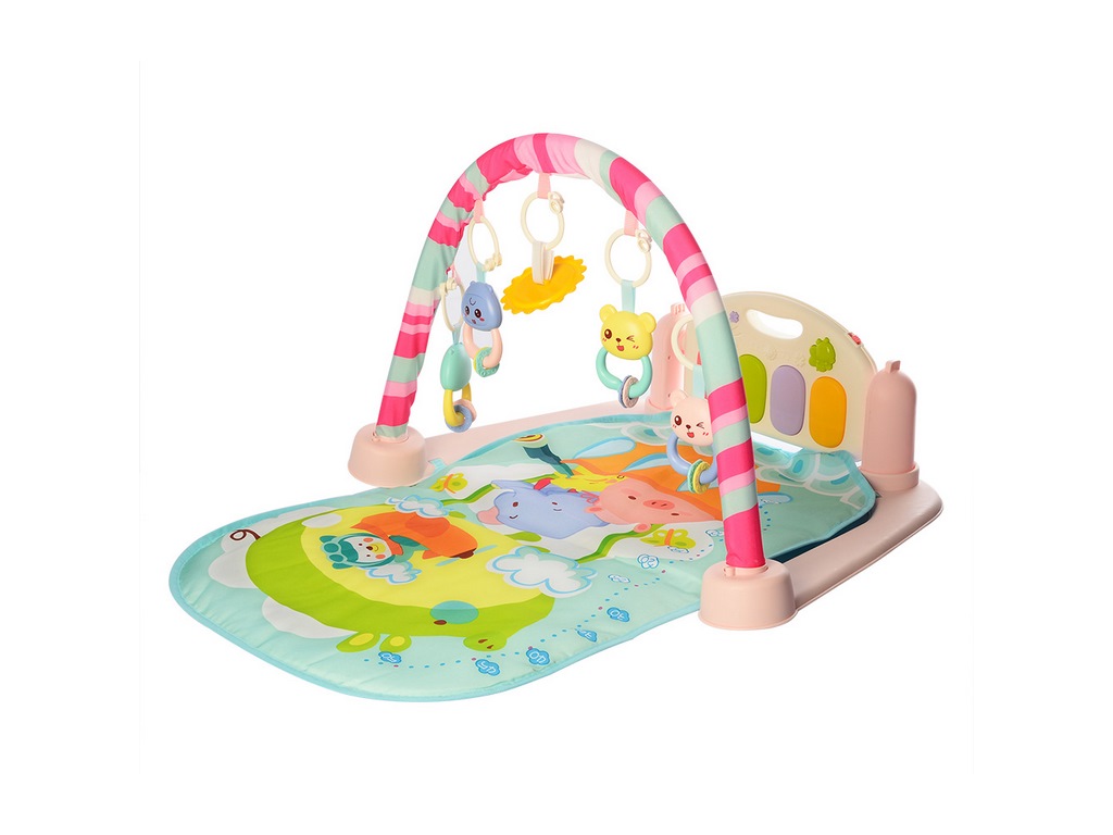 Килимок для немовляти M 5470 AB, 72 см, піаніно з музикою та світлом, Limo Toy