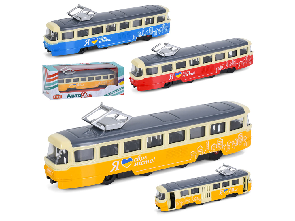 Трамвай металевий інерційний 18,5 см. Limo Toy M 5660