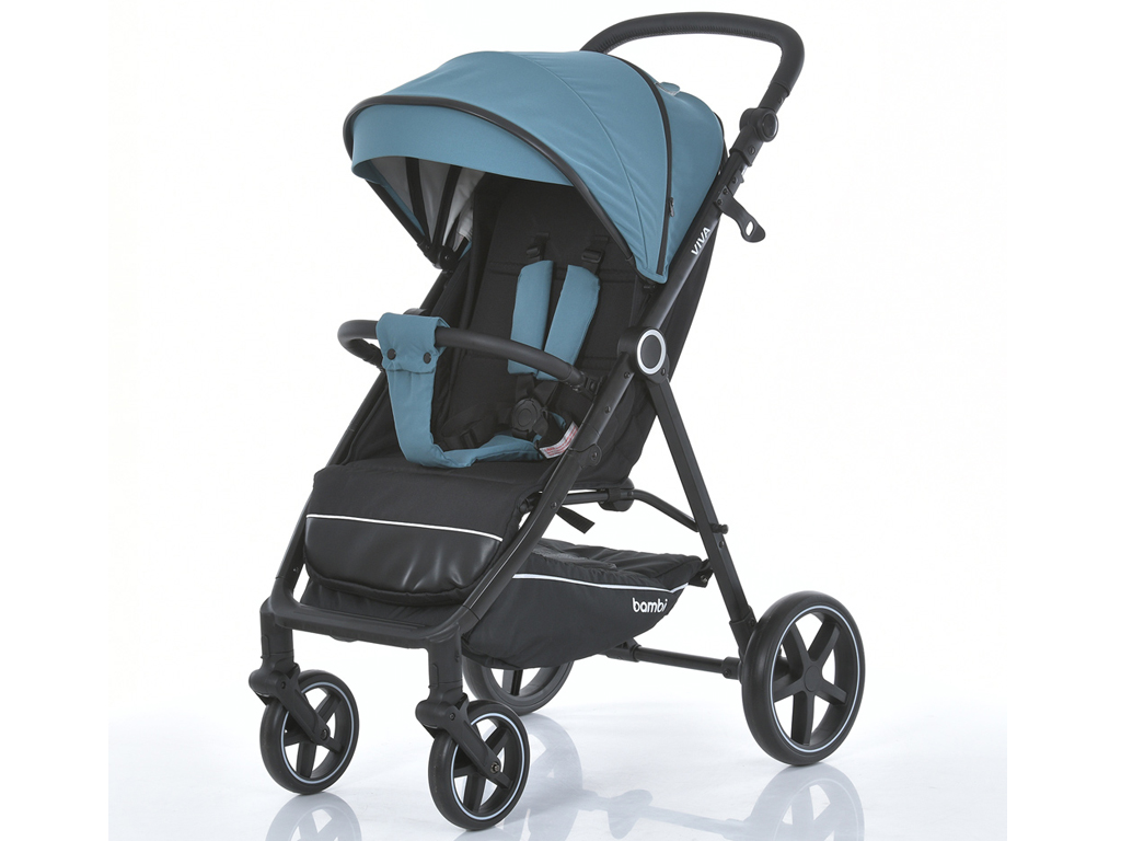 Коляска дитяча прогулянкова. Bambi M 5723 VIVA Pine blue