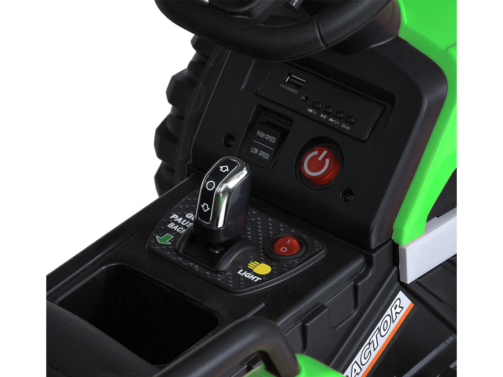 Дитячий електромобіль Трактор з причепом. Bambi Racer M 5733EBLR-5