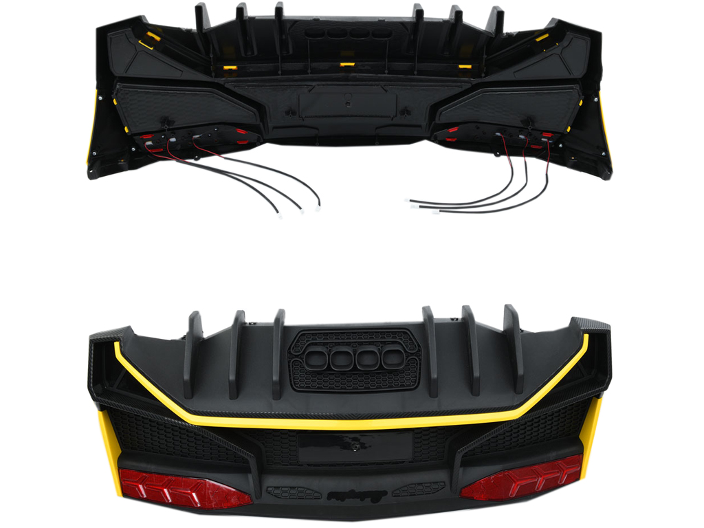 Бампер задній НЕ фарбований жовтий до машини M 5738. M 5738-REAR BUMPER YELLOW