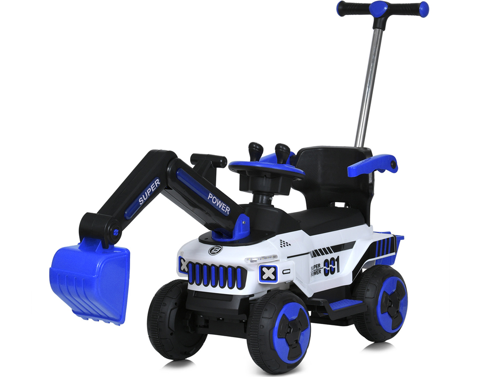 Каталка-толокар із батьківською ручкою Трактор 3в1. Bambi Racer M 5783BLR-4