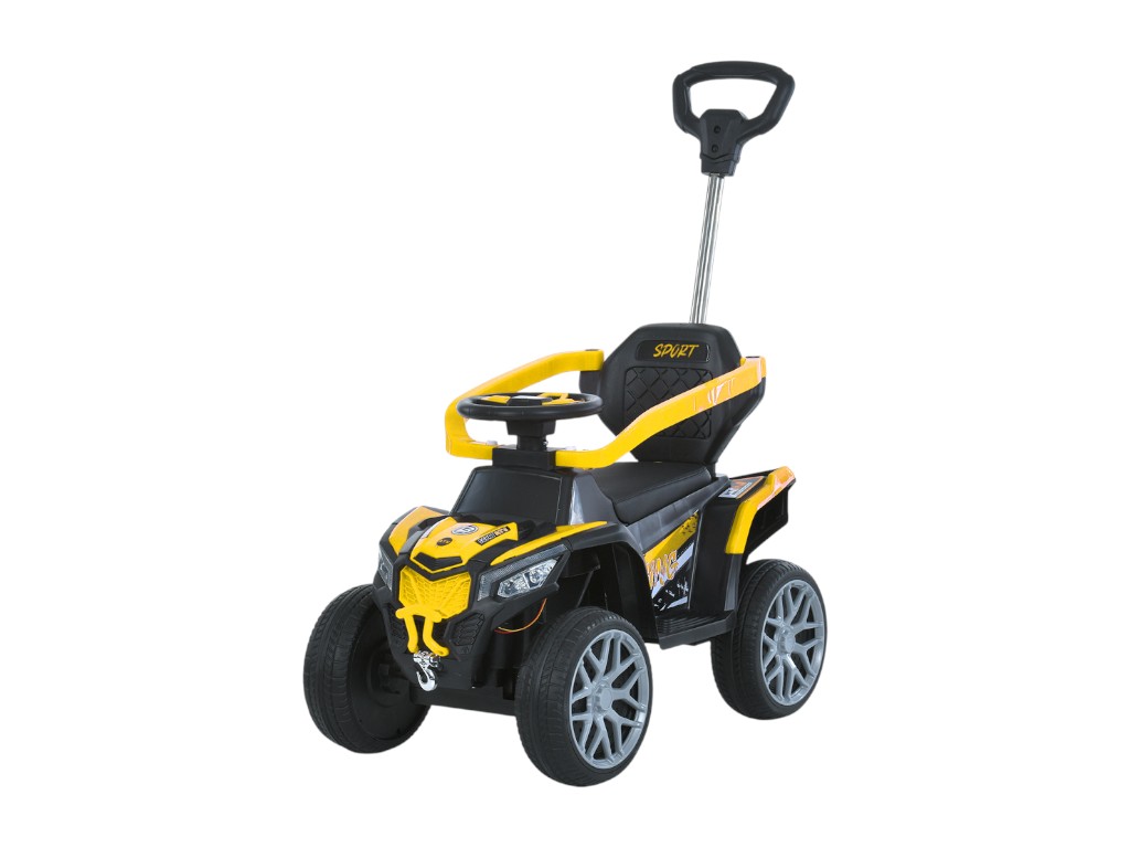 Електромобіль квадроцикл M 6126EBLR-6, 6V, 25W, музика, світло, Bluetooth, EVA колеса, жовтий, Bambi