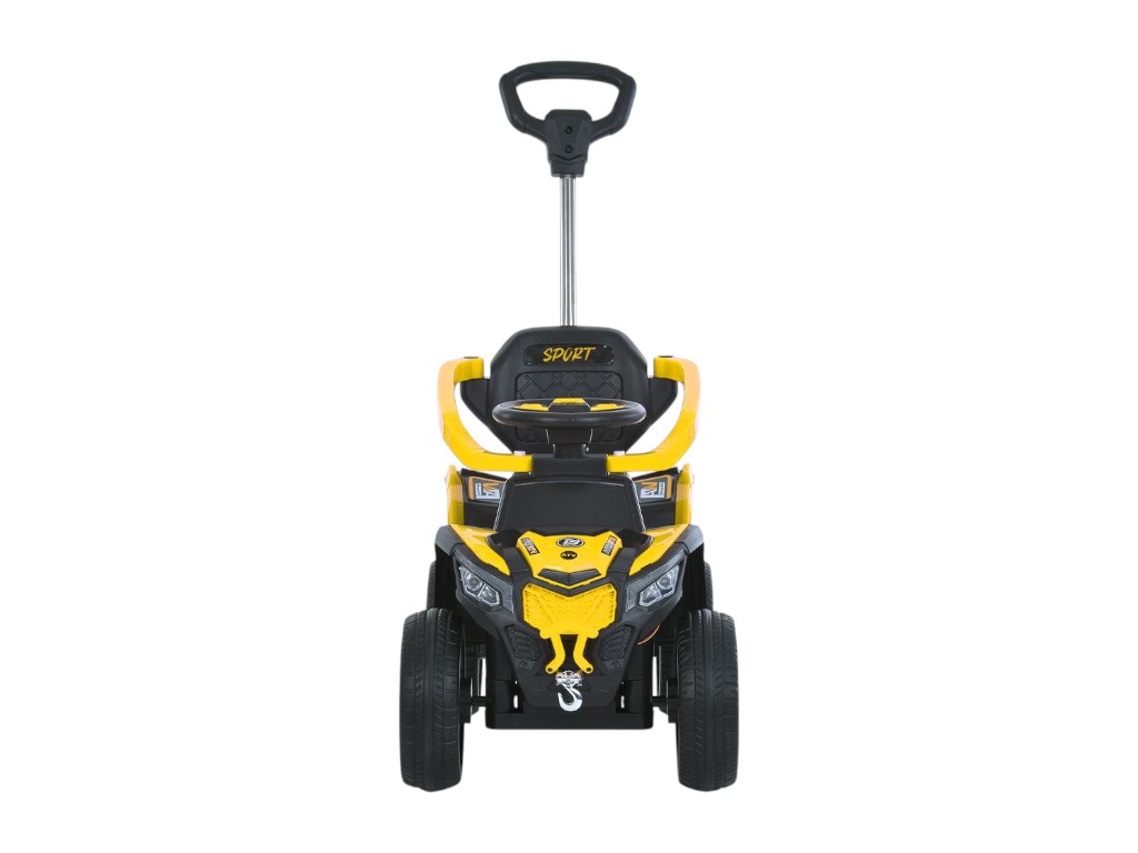 Електромобіль квадроцикл M 6126EBLR-6, 6V, 25W, музика, світло, Bluetooth, EVA колеса, жовтий, Bambi