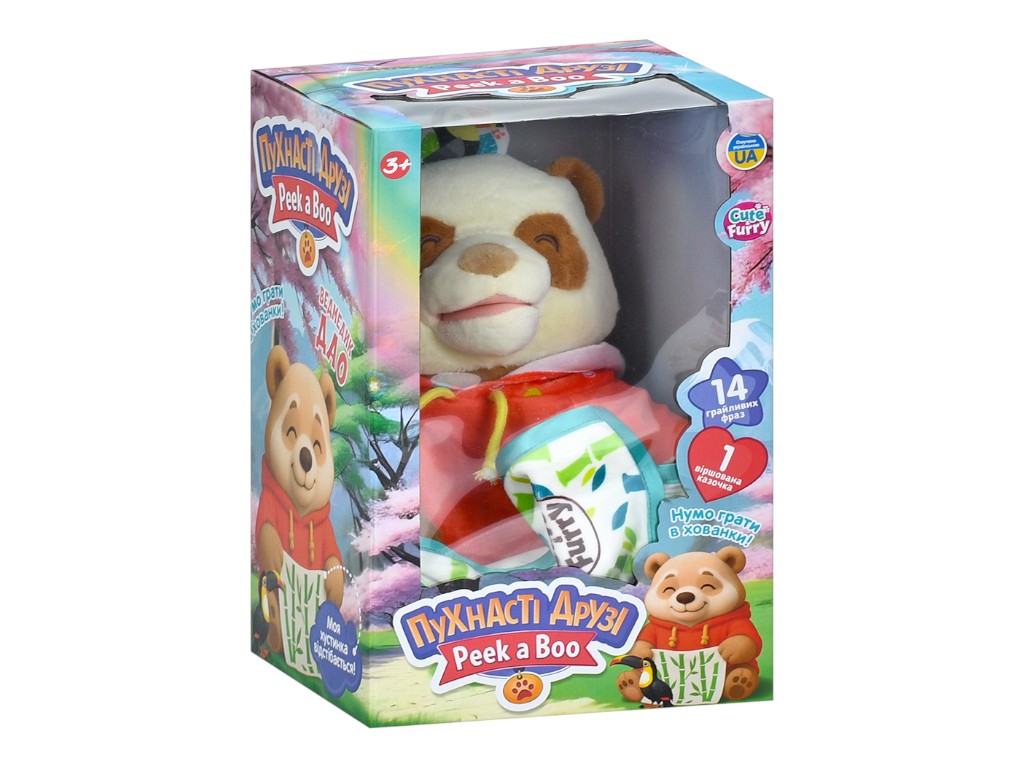 Панда интерактивная M 6225 I UA, говорит и играет в прятки, Limo Toy