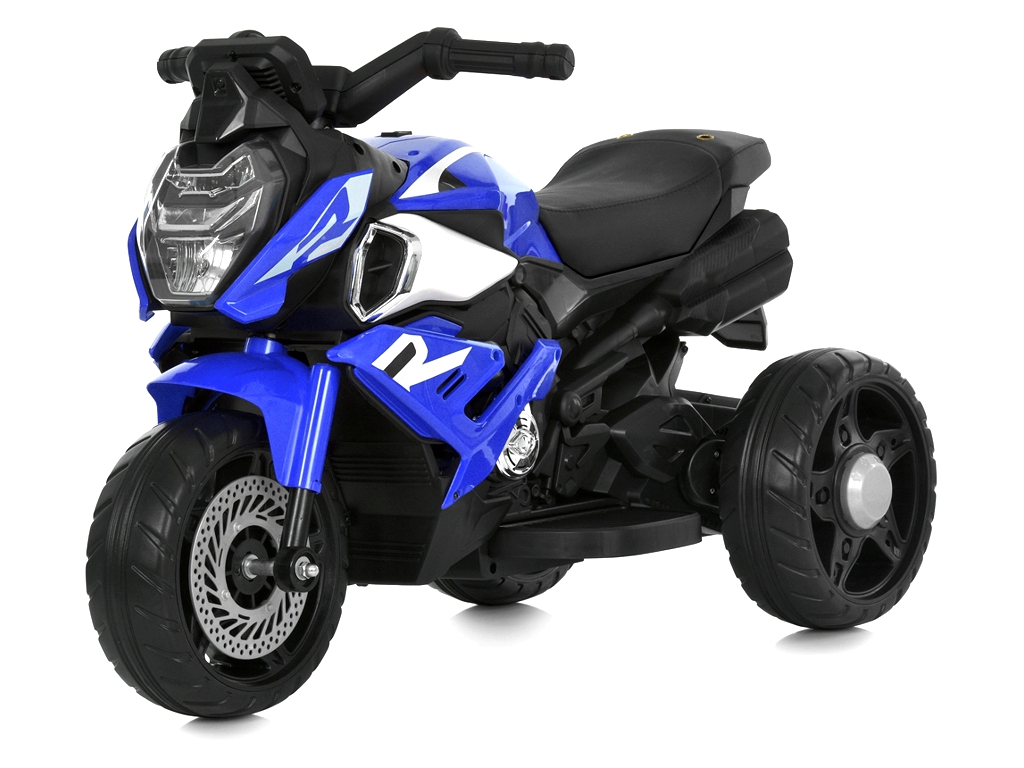 Електромотоцикл M 6262EL-4,1х12V/7Ah, 2х25W, Bluetooth, USB, TF, EVA,  музика, світло, синій