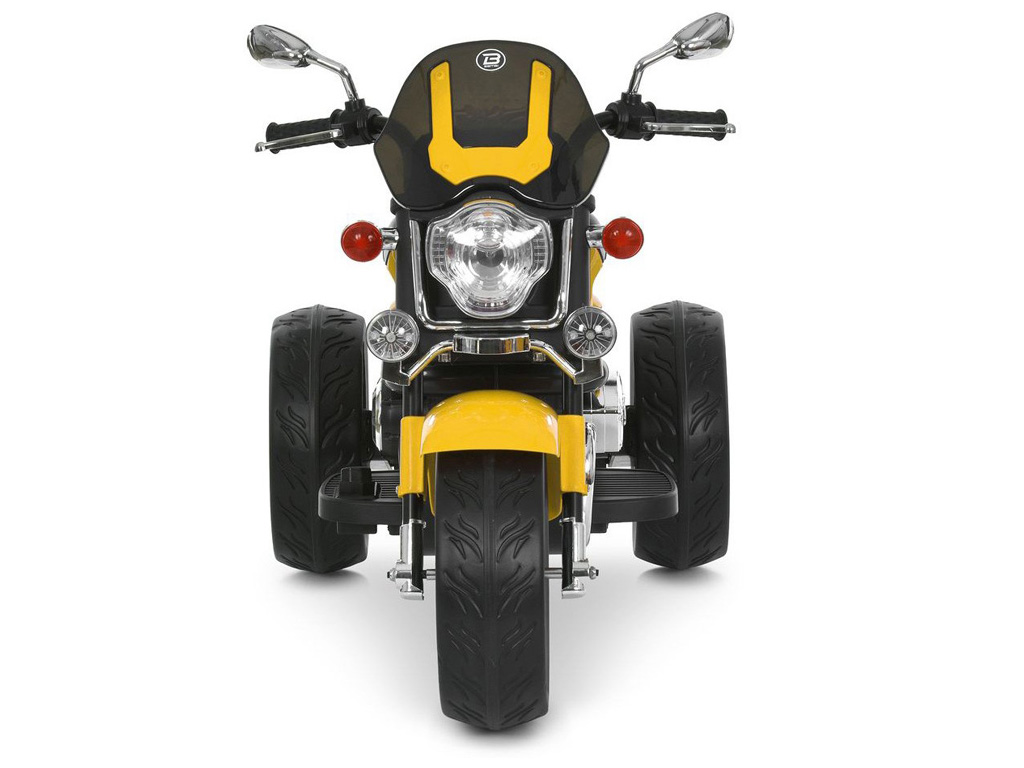 Елетромотоцикл M 6263EL-6, 1х12V7Ah, 2х25W, Bluetooth, USB, TF, музика, світло, жовтий, Bambi Racer