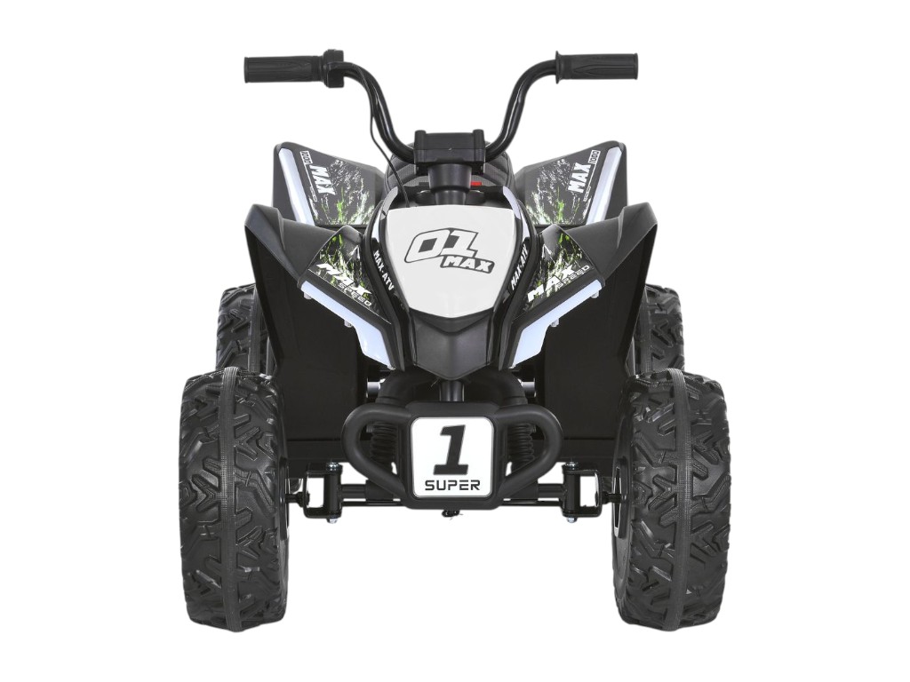Електроквадроцикл, M 6283EL-1-2, музика та світло, біло-чорний, Bambi Racer