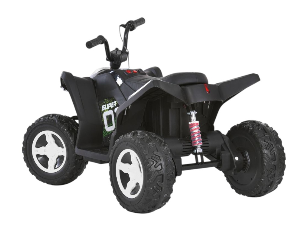 Електроквадроцикл, M 6283EL-1-2, музика та світло, біло-чорний, Bambi Racer