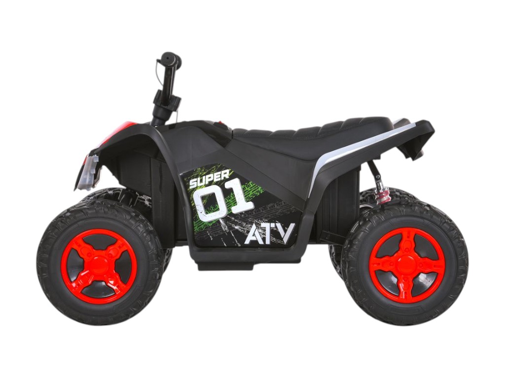 Електроквадроцикл, M 6283EL-3, музика та світло, червоний, Bambi Racer