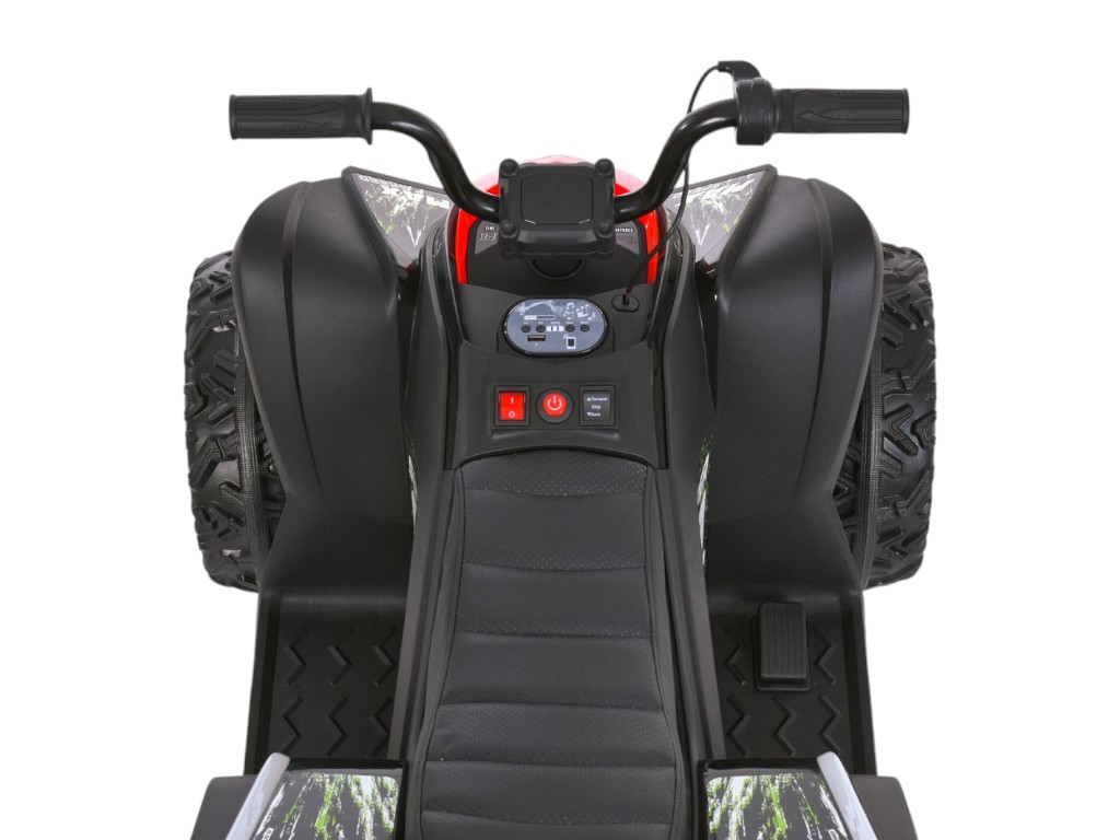 Електроквадроцикл, M 6283EL-3, музика та світло, червоний, Bambi Racer
