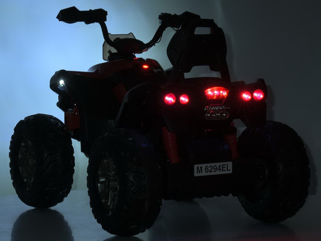 Квадроцикл Bambi Race M 6294EL-3, 2х45W, 1х12V/9AH, EVA, MP3, USB, TF, Blutooth, червоний