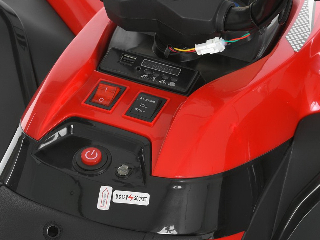 Квадроцикл Bambi Race M 6294EL-3, 2х45W, 1х12V/9AH, EVA, MP3, USB, TF, Blutooth, червоний