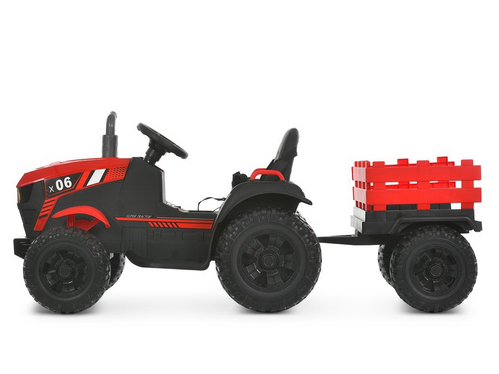 Трактор електричний Bambi Racer M 6295EBLR-3,  2х45W, 1х12V/9AH, MP3, USB, TF, Bluetooth