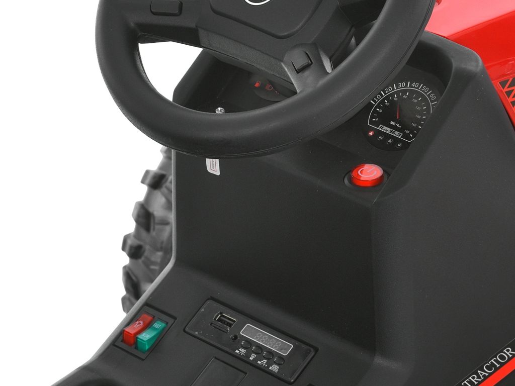 Трактор електричний Bambi Racer M 6295EBLR-3,  2х45W, 1х12V/9AH, MP3, USB, TF, Bluetooth