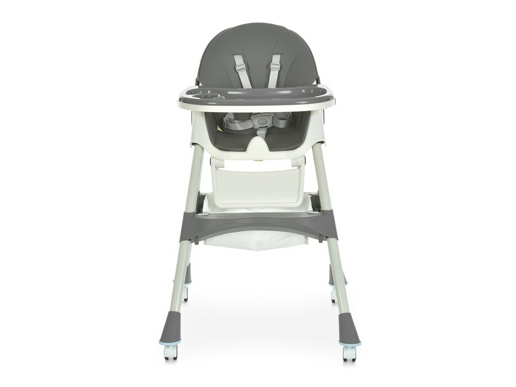 Стільчик для годування, M 6302 Gray, складний, 5-точкові ремені, сірий, Bambi
