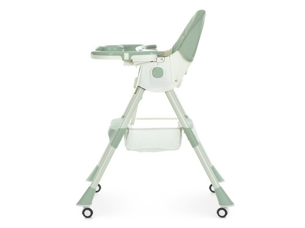 Стільчик для годування, M 6302 Olive, складний, 5-точкові ремені, зелений, Bambi