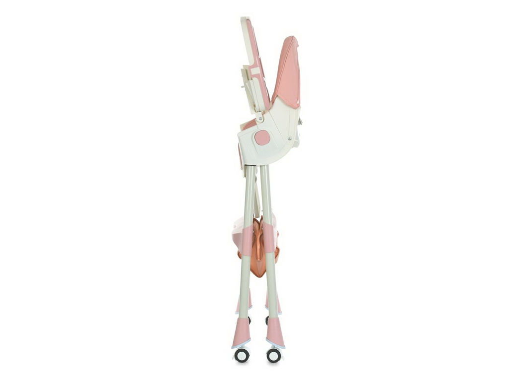 Стільчик для годування, M 6302 Pink, складний, 5-точкові ремені, рожевий, Bambi
