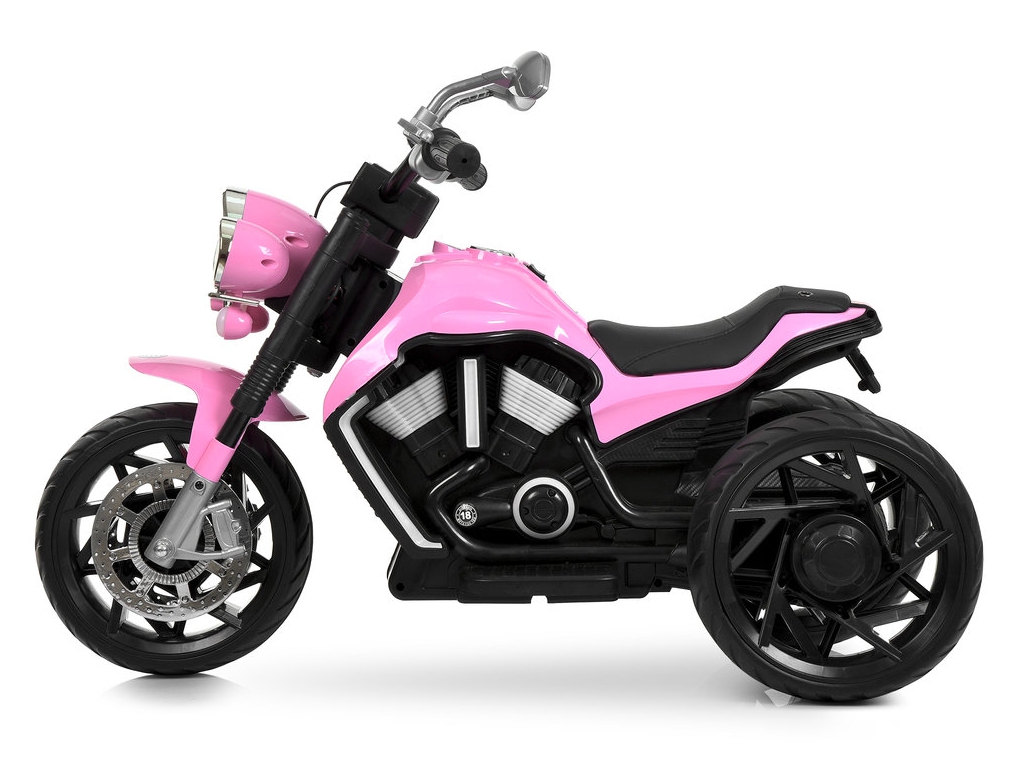 Дитячий електромотоцикл Bambi Racer, 2×25W, 1х12V/9AH,  MP3, USB, Bluetooth, TF, музика, світло