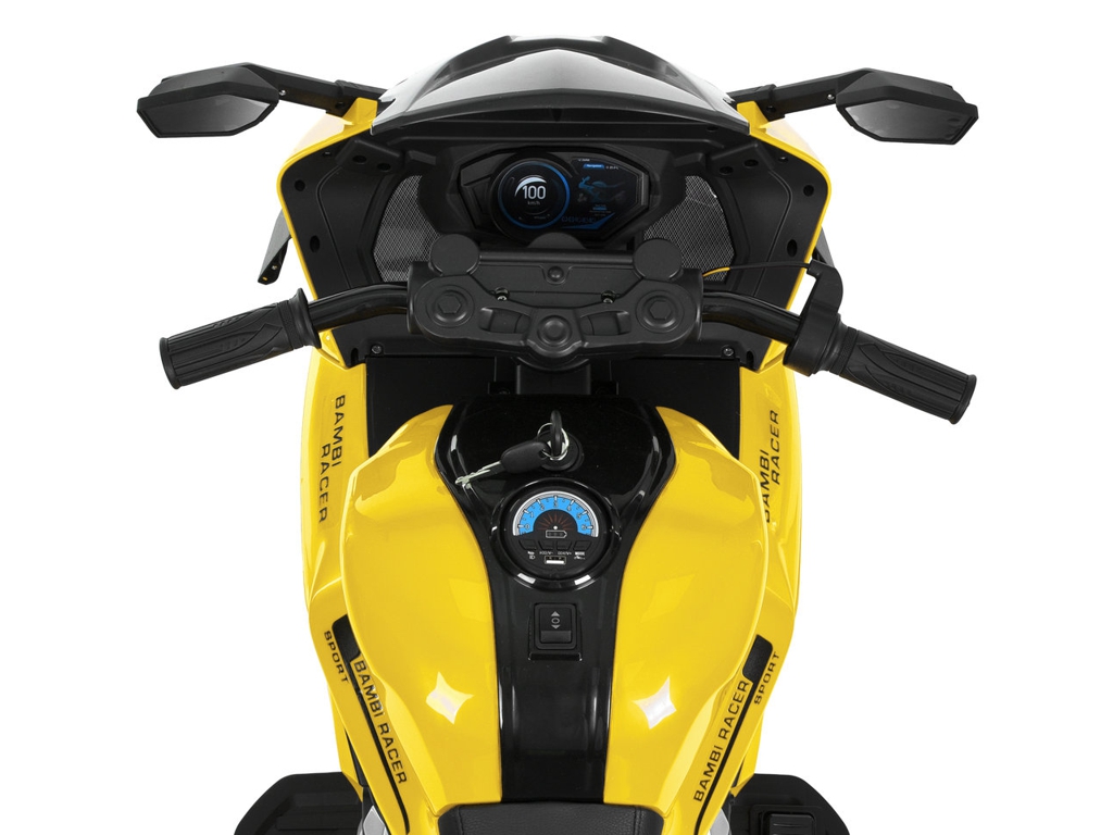 Електромотоцикл M 6358EL-6, 1х12V/12AH, 2х45W, USB, Bluetooth, EVA, TF, жовтий