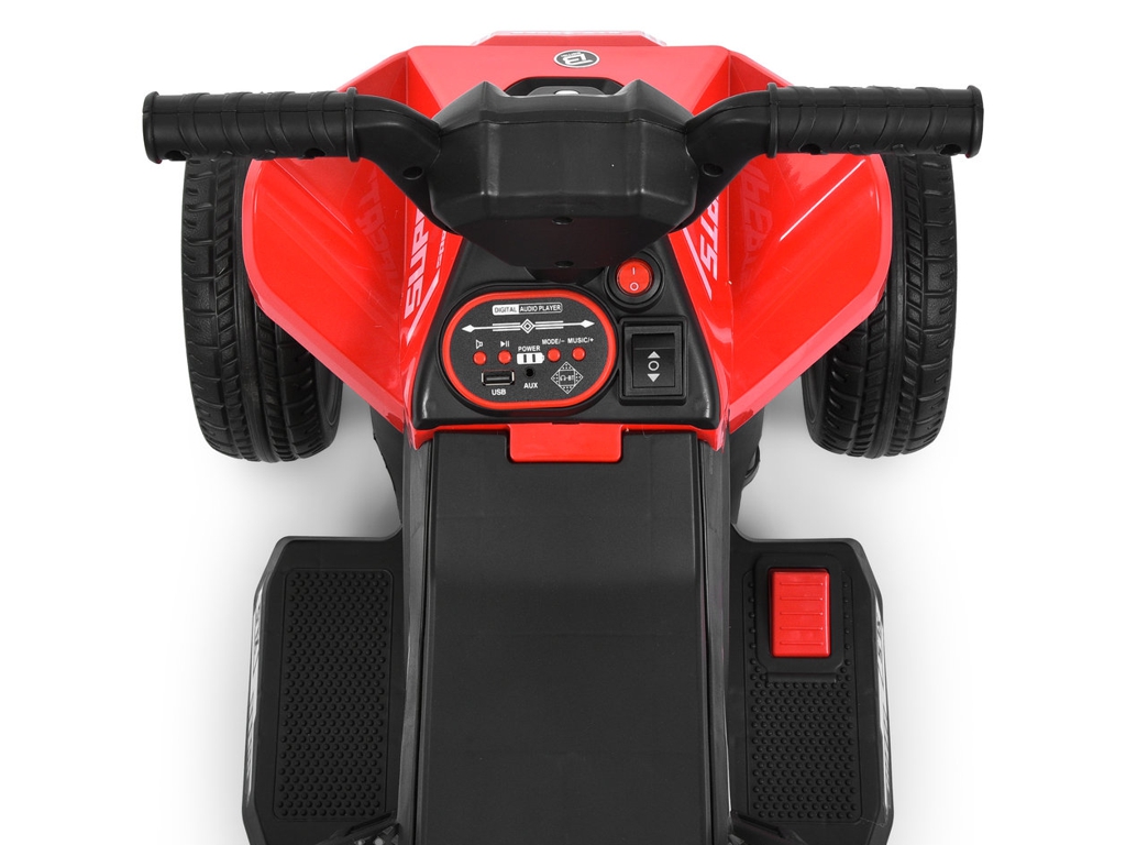 Дитячий електроквадроцикл Bambi Racer M 6362E-8, 1х6V7AH, 62×35W, EVA, Bluetooth,  MP3, USB, червони