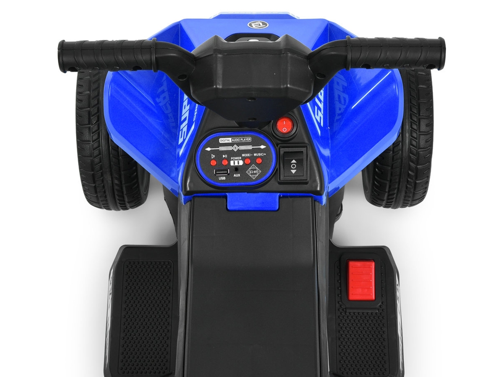 Дитячий електроквадроцикл Bambi Racer M 6362E-4, 1х6V7AH, 62×35W, EVA, Bluetooth,  MP3, USB, синій