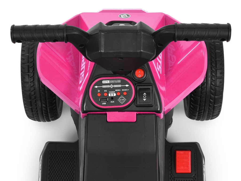 Дитячий електроквадроцикл Bambi Racer M 6362E-8, 1х6V7AH, 62×35W, EVA, Bluetooth,  MP3, USB, рожевий