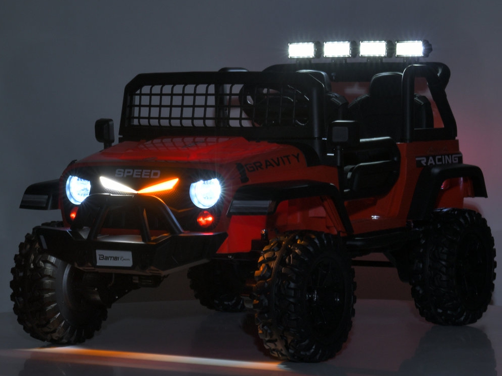 Електромобіль двомісний дитячий  Джип Bambi Racer, 4×45W, 1х12V/10AH, Bluetooth, USB, TF, EVA