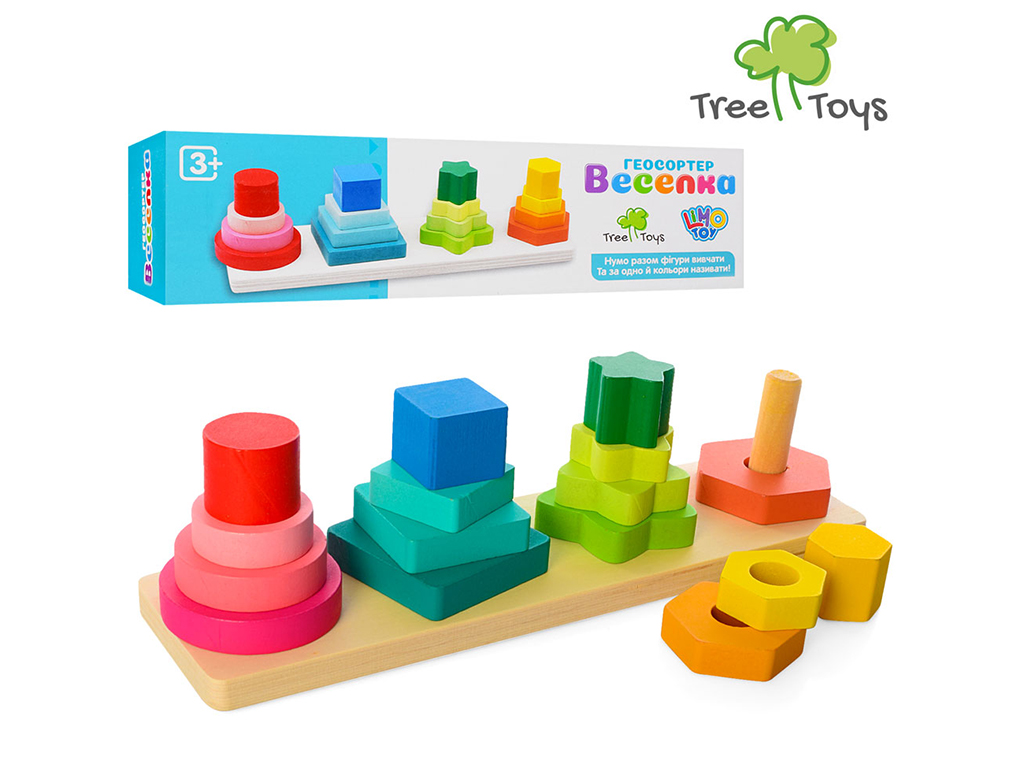 Деревянная игрушка Геометрика. Tree Toys MD 1216