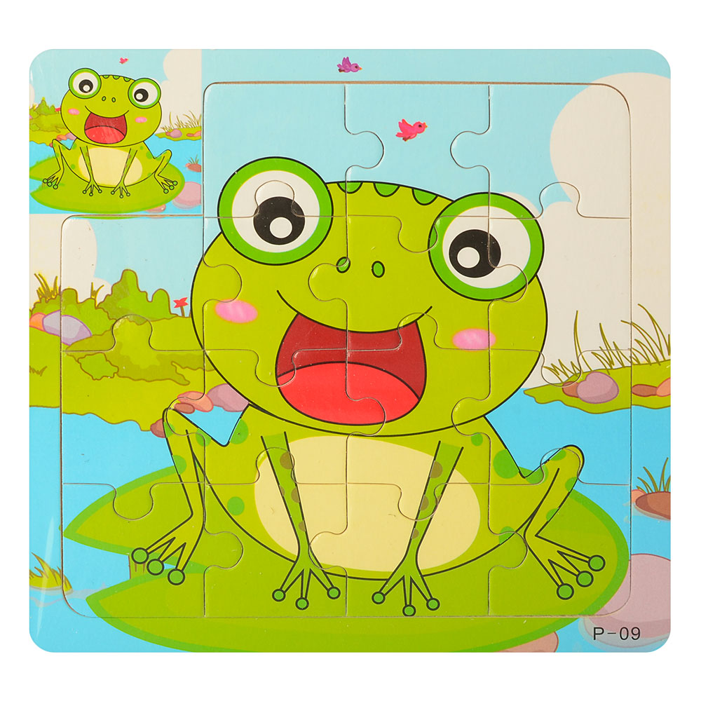Деревянная игрушка Пазлы животное. MD 1221. 15 деталей