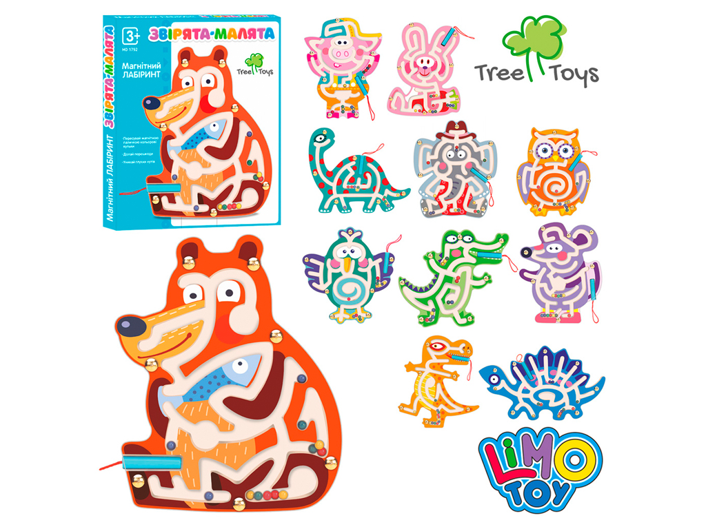 Дерев'яна іграшка лабіринт, Tree Toys