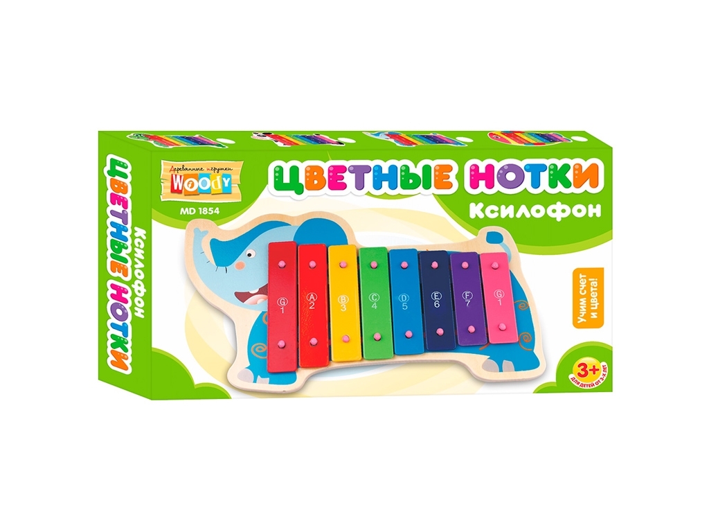 Дерев'яна іграшка Ксилофон 29 см. Woody MD 1854